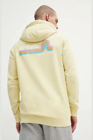 Rip Curl Bavlněná mikina pánská, barva, s kapucí, s potiskem