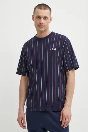 Fila Bavlněné tričko Lobito tmavomodrá barva, FAM0662