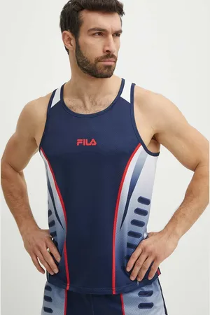 Fila Běžecké tričko Riez tmavomodrá barva, FAM0637