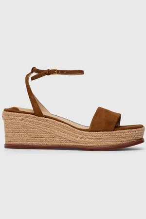Ralph Lauren Semišové sandály Leona barva, 8029200000000000