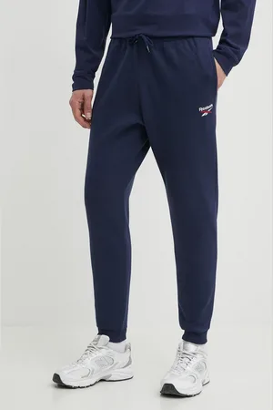 Reebok Tepláky Identity tmavomodrá barva, hladké, 100202851