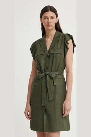 Bruuns Bazaar Šaty s příměsí lnu OxalisBBGaia dress barva, mini, BBW3939