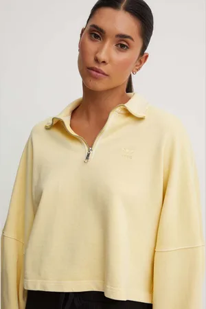 adidas Bavlněná mikina dámská, barva, hladká, IR6016