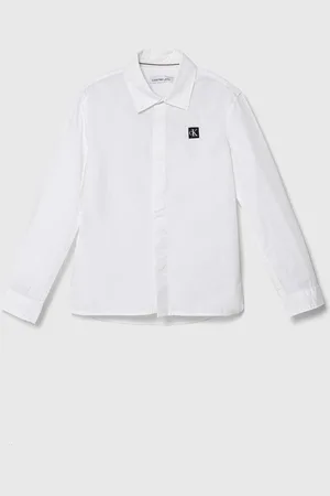 Calvin Klein Dětská bavlněná košile barva