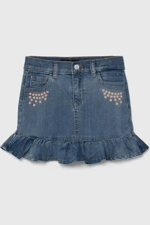 Guess Dětská riflová sukně mini
