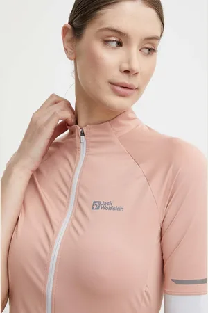 Jack Wolfskin Cyklistické tričko Gravex barva, s pologolfem