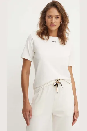 HUGO BOSS Tričko bílá barva