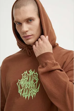 Rip Curl Bavlněná mikina pánská, barva, s kapucí, s potiskem