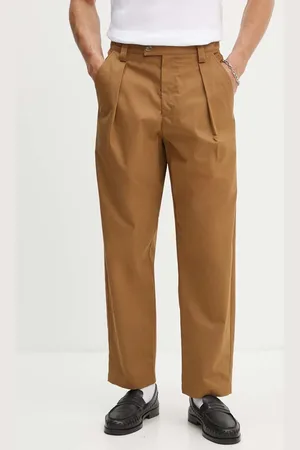 A.P.C. Bavlněné kalhoty barva, jednoduché, COGXS-H08428