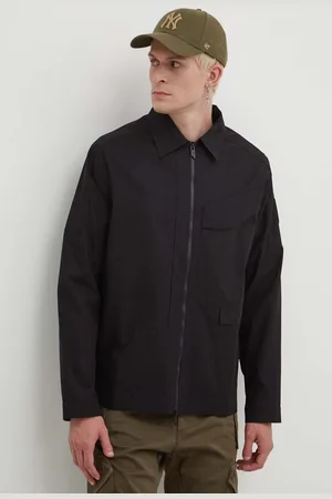 A-cold-wall* Bavlněná bunda Zip Overshirt barva, oversize, ACWMSH138A
