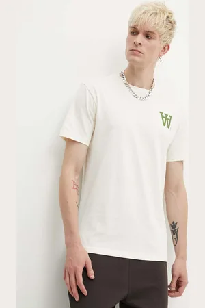 WoodWood Bavlněné tričko Ace AA Logo barva, s potiskem, 10285709.2222