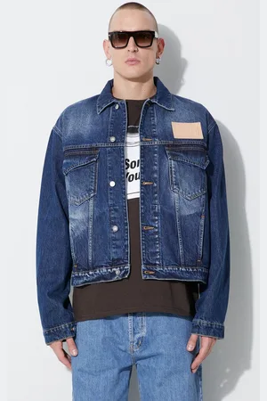 A-cold-wall* Džínová bunda VINTAGE WASH DENIM JACKET pánská, přechodná, ACWMH049