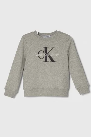 Calvin Klein Dětská bavlněná mikina barva, s potiskem