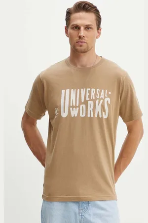 Universal Works Bavlněné tričko Mystery Train Print Tee barva, s potiskem, 29182