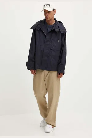 A-cold-wall* Bunda Gable Storm Jacket pánská, tmavomodrá barva, přechodná, oversize, ACWMO239