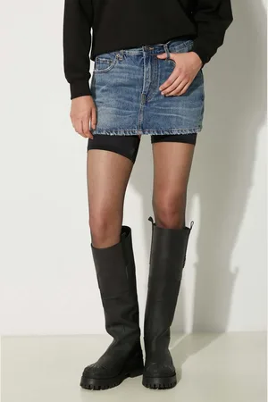 Fiorucci Džínová sukně Mid Blue Denim Mini Skirt mini, W01FPDSK077DN01DN02