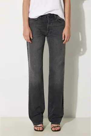 Fiorucci Džíny Faded Black Straight Fit Jeans dámské, high waist, W01FPDJE075DN01DN05