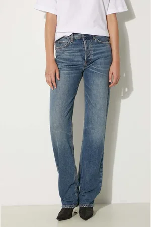 Fiorucci Džíny Mid Blue Straight Fit Jeans dámské, high waist, W01FPDJE075DN01DN02