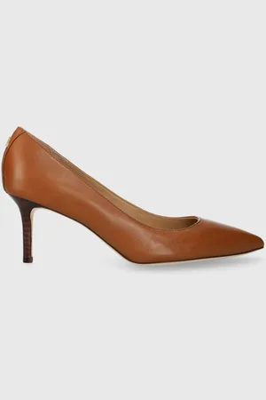 Ralph Lauren Kožené lodičky Lanette barva, 80294100000000000