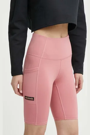 Columbia Kraťasy Painted Peak dámské, barva, hladké, medium waist, 2076061