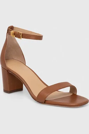 Ralph Lauren Kožené sandály Logan barva, 802927949002