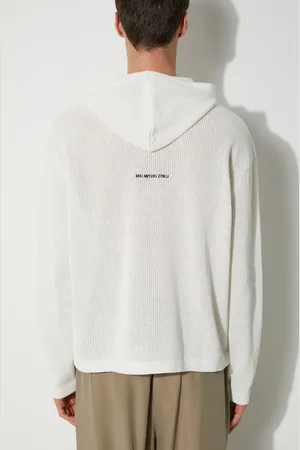 Mki Miyuki-Zoku Bavlněná mikina Loose Gauge Hoody pánská, zelená barva, s kapucí, hladká, LOOSE.GAUGE.HOODY