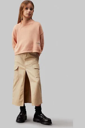 Calvin Klein Dětská sukně barva, maxi, IG0IG02697