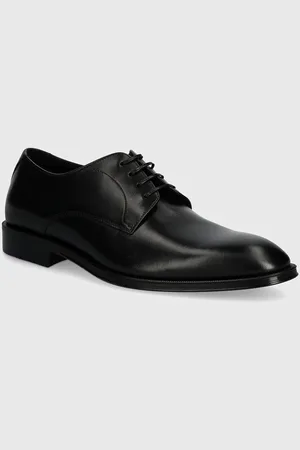 HUGO BOSS Kožené polobotky Derrek pánské, barva, 50522941