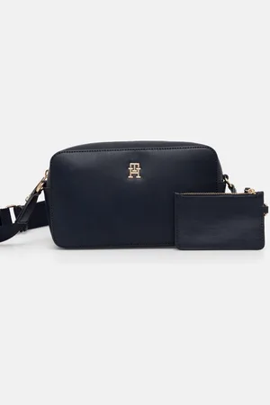 Tommy Hilfiger Kabelka tmavomodrá barva, AW0AW16439