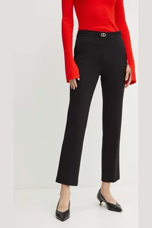Twin-Set Kalhoty dámské, barva, jednoduché, medium waist, 242TP224A