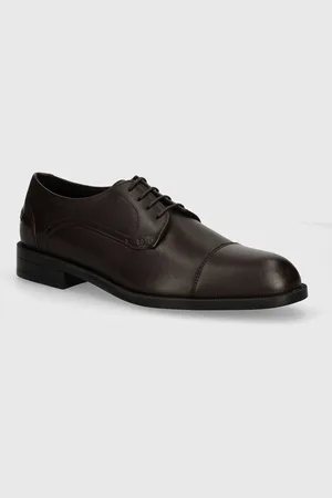 HUGO BOSS Kožené polobotky Tayil pánské, barva, 50523070