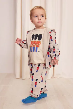 Bobo Choses Kojenecké bavlněné tepláky Little Tin Soldier barva, 224AB064