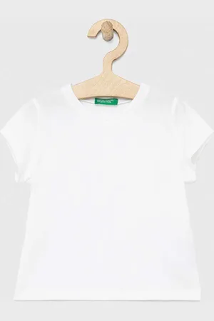 Benetton Dětské bavlněné tričko barva