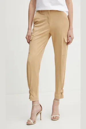Guess Kalhoty MARZIA dámské, barva, přiléhavé, high waist, W4YB08 WE0L0
