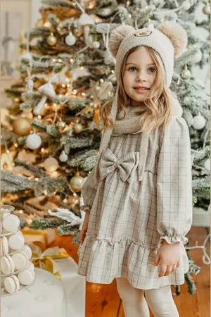 Jamiks Dětské bavlněné šaty BELITA barva, mini, JZH155