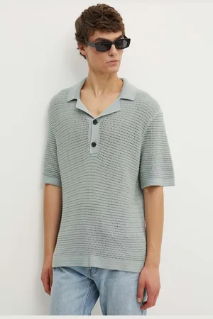 Abercrombie & Fitch Bavlněné polo tričko barva