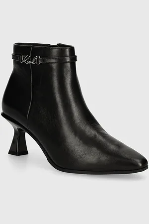Karl Lagerfeld Nízké kozačky PANACHE dámské, barva, na podpatku, KL30854