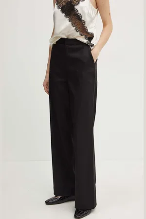 Guess Kalhoty LAYLA dámské, barva, široké, high waist, W4YB57 WGCA0