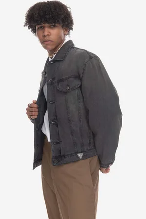 Guess Džínová bunda Guess Vintage Denim Jacket M3GU97D4XV0 JTMU pánská, barva, přechodná, oversize