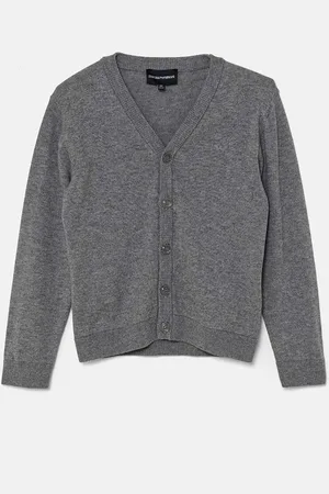 Emporio Armani Dětský kardigan s příměsí vlny barva, 8N4E78 4M16Z