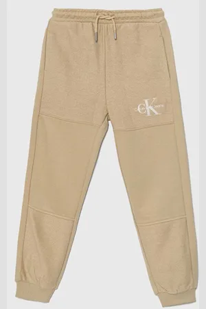 Calvin Klein Dětské tepláky TERRY JOGGER barva, hladké, IB0IB02119