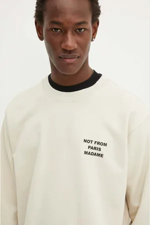 Drôle de Monsieur Bavlněná mikina Le Sweatshirt Slogan pánská, barva, s potiskem, PERM.SW149.CO127