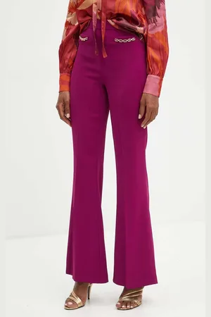 Twin-Set Kalhoty dámské, barva, zvony, high waist, 242TP2083