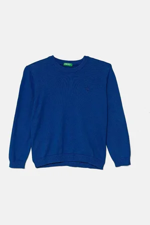 Benetton Dětský bavlněný svetr lehký, 1294G100P