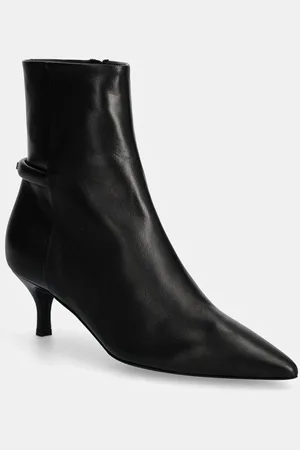 Furla Kožené kotníkové boty Core Ankle Boot dámské, barva, na podpatku, YG60FCD X30000 O6000