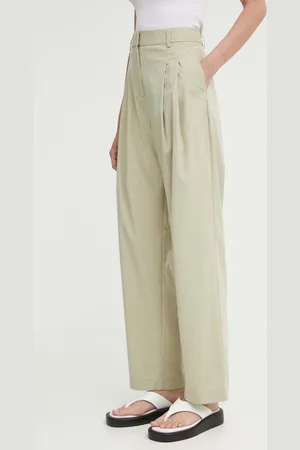 Samsøe Samsøe Kalhoty SALUZY dámské, barva, střih chinos, high waist, F24200070