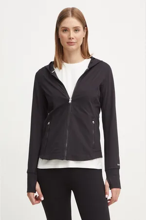 DKNY Mikina dámská, barva, s kapucí, hladká, DP4J9408