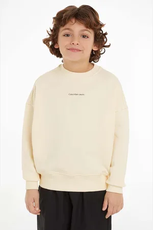 Calvin Klein Dětská bavlněná mikina barva, s potiskem, IB0IB02258