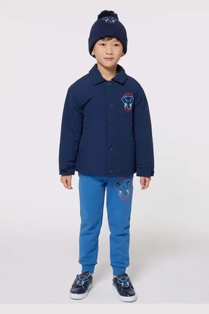 Kenzo Dětská bunda tmavomodrá barva, K60721