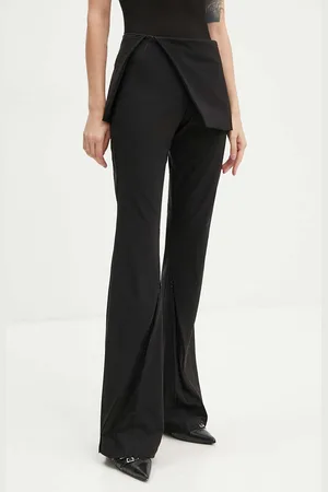 HELIOT EMIL Kalhoty dámské, barva, zvony, high waist, W.10.175.BLK01